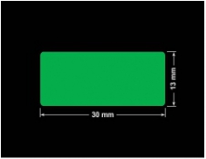 PLOMBA ZIELONA PMS354 MAT VOIDOPEN A-34ZV3 prostokąt 30x13mm