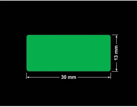PLOMBA ZIELONA PMS354 MAT VOIDOPEN A-34ZV3 prostokąt 30x13mm