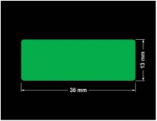 PLOMBA ZIELONA PMS354 MAT VOIDOPEN A-34ZV3 prostokąt 36x13mm