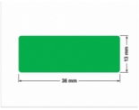 PLOMBA ZIELONA PMS354 MAT VOIDOPEN A-34ZV3 prostokąt 36x13mm