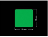 PLOMBA ZIELONA PMS354 MAT VOIDOPEN A-34ZV3 kwadrat 15x15mm