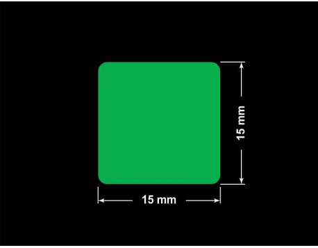 PLOMBA ZIELONA PMS354 MAT VOIDOPEN A-34ZV3 kwadrat 15x15mm