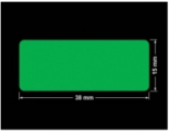 PLOMBA ZIELONA PMS354 MAT VOIDOPEN A-34ZV3 prostokąt 38x15mm