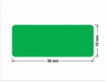 PLOMBA ZIELONA PMS354 MAT VOIDOPEN A-34ZV3 prostokąt 38x15mm
