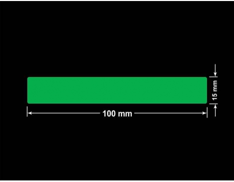 PLOMBA ZIELONA PMS354 MAT VOIDOPEN A-34ZV3 prostokąt 100x15mm