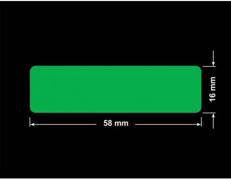 PLOMBA ZIELONA PMS354 MAT VOIDOPEN A-34ZV3 prostokąt 58x16mm