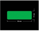 PLOMBA ZIELONA PMS354 MAT VOIDOPEN A-34ZV3 prostokąt 50x17mm