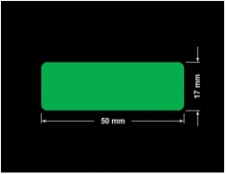 PLOMBA ZIELONA PMS354 MAT VOIDOPEN A-34ZV3 prostokąt 50x17mm