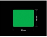 PLOMBA ZIELONA PMS354 MAT VOIDOPEN A-34ZV3 prostokąt 22x18mm