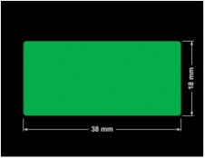 PLOMBA ZIELONA PMS354 MAT VOIDOPEN A-34ZV3 prostokąt 38x18mm