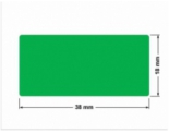PLOMBA ZIELONA PMS354 MAT VOIDOPEN A-34ZV3 prostokąt 38x18mm