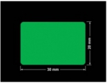 PLOMBA ZIELONA PMS354 MAT VOIDOPEN A-34ZV3 prostokąt 30x20mm