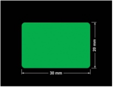 PLOMBA ZIELONA PMS354 MAT VOIDOPEN A-34ZV3 prostokąt 30x20mm