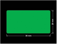 PLOMBA ZIELONA PMS354 MAT VOIDOPEN A-34ZV3 prostokąt 38x20mm