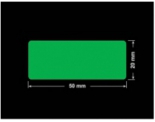 PLOMBA ZIELONA PMS354 MAT VOIDOPEN A-34ZV3 prostokąt 50x20mm