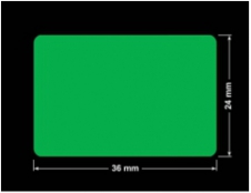 PLOMBA ZIELONA PMS354 MAT VOIDOPEN A-34ZV3 prostokąt 36x24mm
