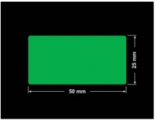 PLOMBA ZIELONA PMS354 MAT VOIDOPEN A-34ZV3 prostokąt 50x25mm