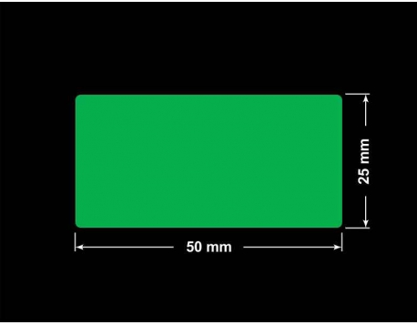 PLOMBA ZIELONA PMS354 MAT VOIDOPEN A-34ZV3 prostokąt 50x25mm