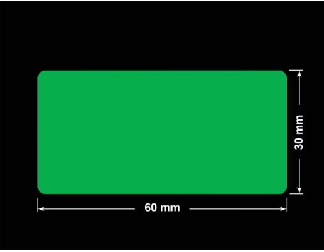 PLOMBA ZIELONA PMS354 MAT VOIDOPEN A-34ZV3 prostokąt 60x30mm