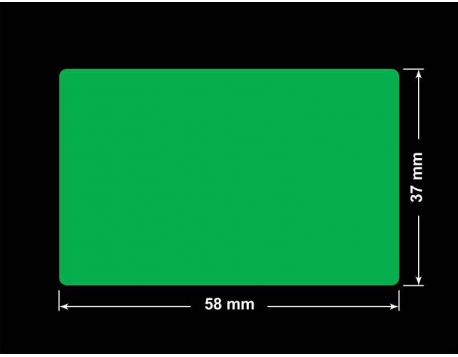 PLOMBA ZIELONA PMS354 MAT VOIDOPEN A-34ZV3 prostokąt 58x37mm