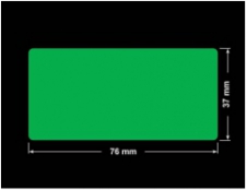 PLOMBA ZIELONA PMS354 MAT VOIDOPEN A-34ZV3 prostokąt 76x37mm