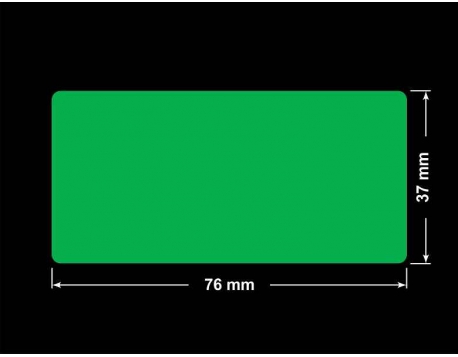 PLOMBA ZIELONA PMS354 MAT VOIDOPEN A-34ZV3 prostokąt 76x37mm