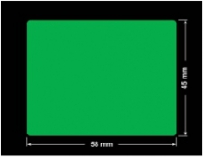 PLOMBA ZIELONA PMS354 MAT VOIDOPEN A-34ZV3 prostokąt 58x45mm