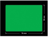PLOMBA ZIELONA PMS354 MAT VOIDOPEN A-34ZV3 prostokąt 76x56mm