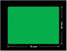 PLOMBA ZIELONA PMS354 MAT VOIDOPEN A-34ZV3 prostokąt 76x56mm