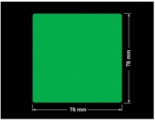 PLOMBA ZIELONA PMS354 MAT VOIDOPEN A-34ZV3 kwadrat 76x76mm