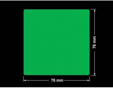 PLOMBA ZIELONA PMS354 MAT VOIDOPEN A-34ZV3 kwadrat 76x76mm
