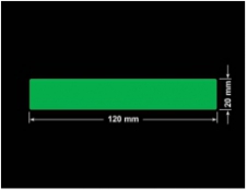 PLOMBA ZIELONA PMS354 MAT VOIDOPEN A-34ZV3 prostokąt 120x20mm