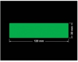 PLOMBA ZIELONA PMS354 MAT VOIDOPEN A-34ZV3 prostokąt 120x30mm