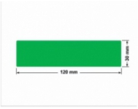 PLOMBA ZIELONA PMS354 MAT VOIDOPEN A-34ZV3 prostokąt 120x30mm