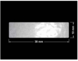 PLOMBA ELASTYCZNA JASNO-SREBRNA PÓŁPOŁYSK E-C11 prostokąt 38x10mm