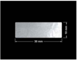 PLOMBA ELASTYCZNA CIEMNO-SREBRNA PÓŁPOŁYSK E-C31 prostokąt 30x10mm