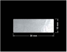 PLOMBA ELASTYCZNA CIEMNO-SREBRNA PÓŁPOŁYSK E-C31 prostokąt 30x10mm