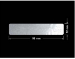 PLOMBA ELASTYCZNA CIEMNO-SREBRNA PÓŁPOŁYSK E-C31 prostokąt 58x12mm