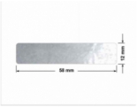 PLOMBA ELASTYCZNA CIEMNO-SREBRNA PÓŁPOŁYSK E-C31 prostokąt 58x12mm