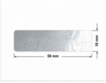 PLOMBA ELASTYCZNA CIEMNO-SREBRNA PÓŁPOŁYSK E-C31 prostokąt 58x16mm