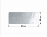 PLOMBA ELASTYCZNA CIEMNO-SREBRNA PÓŁPOŁYSK E-C31 prostokąt 50x20mm