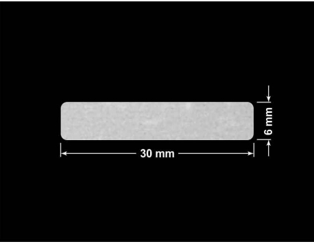 PLOMBA VOID BIAŁA POŁYSK VOID D-36203 prostokąt 30x6mm