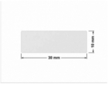 PLOMBA VOID BIAŁA POŁYSK VOID D-36203 prostokąt 30x10mm