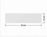 PLOMBA VOID BIAŁA POŁYSK VOID D-36203 prostokąt 38x10mm