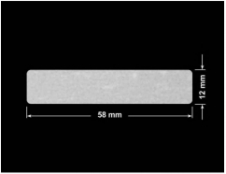 PLOMBA VOID BIAŁA POŁYSK VOID D-36203 prostokąt 58x12mm