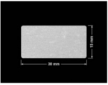 PLOMBA VOID BIAŁA POŁYSK VOID D-36203 prostokąt 30x15mm