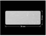 PLOMBA VOID BIAŁA POŁYSK VOID D-36203 prostokąt 38x15mm