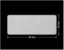 PLOMBA VOID BIAŁA POŁYSK VOID D-36203 prostokąt 38x15mm