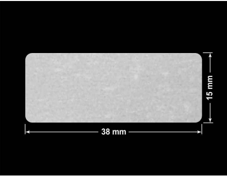 PLOMBA VOID BIAŁA POŁYSK VOID D-36203 prostokąt 38x15mm