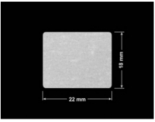PLOMBA VOID BIAŁA POŁYSK VOID D-36203 prostokąt 22x18mm
